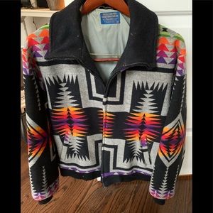 Vintage western Aztec Pendleton coat